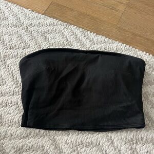 Aerie Black Ribbed Top